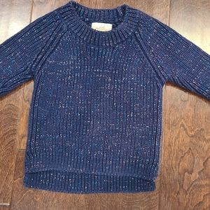 Peek Navy Sweater with sparkle detail!
